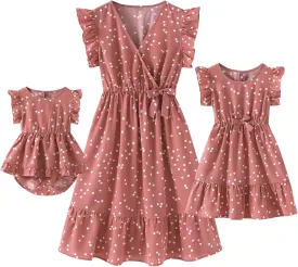 Mommy and Me Dresses - Family Matching Outfits for Women,Baby Girls - Great for Photos,Vacation and Mother's Day