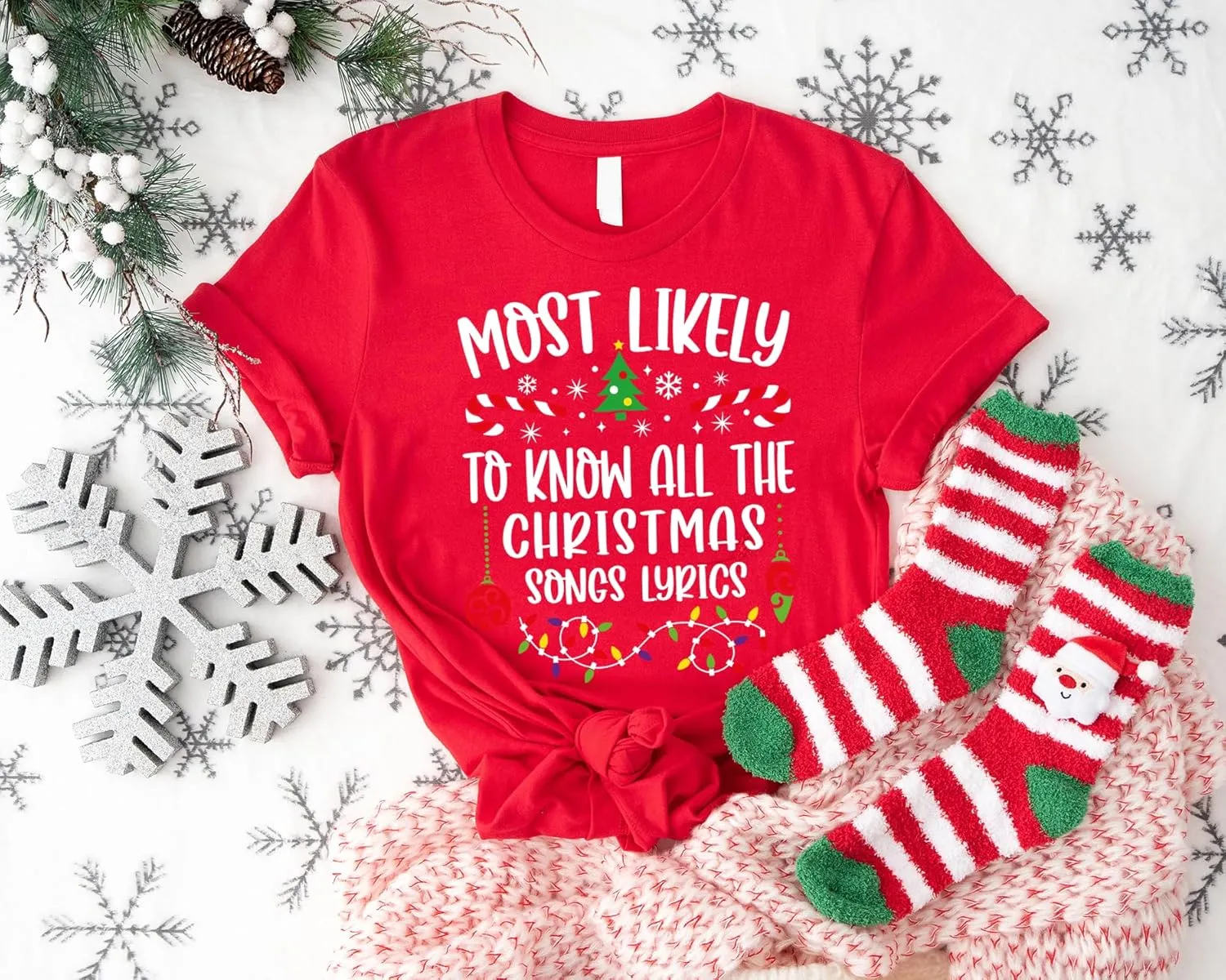 Most Likely to Christmas Shirts for Family, Xmas Party Members Gift, Family Matching Holiday T-Shirts, Funny Party