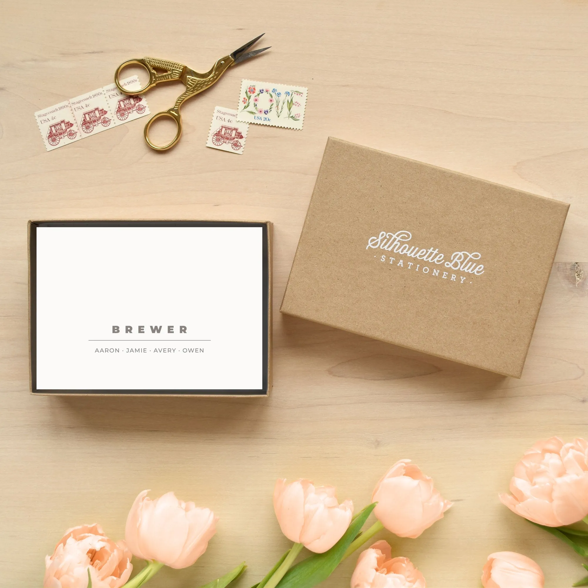 Novel Family Personalized Stationery