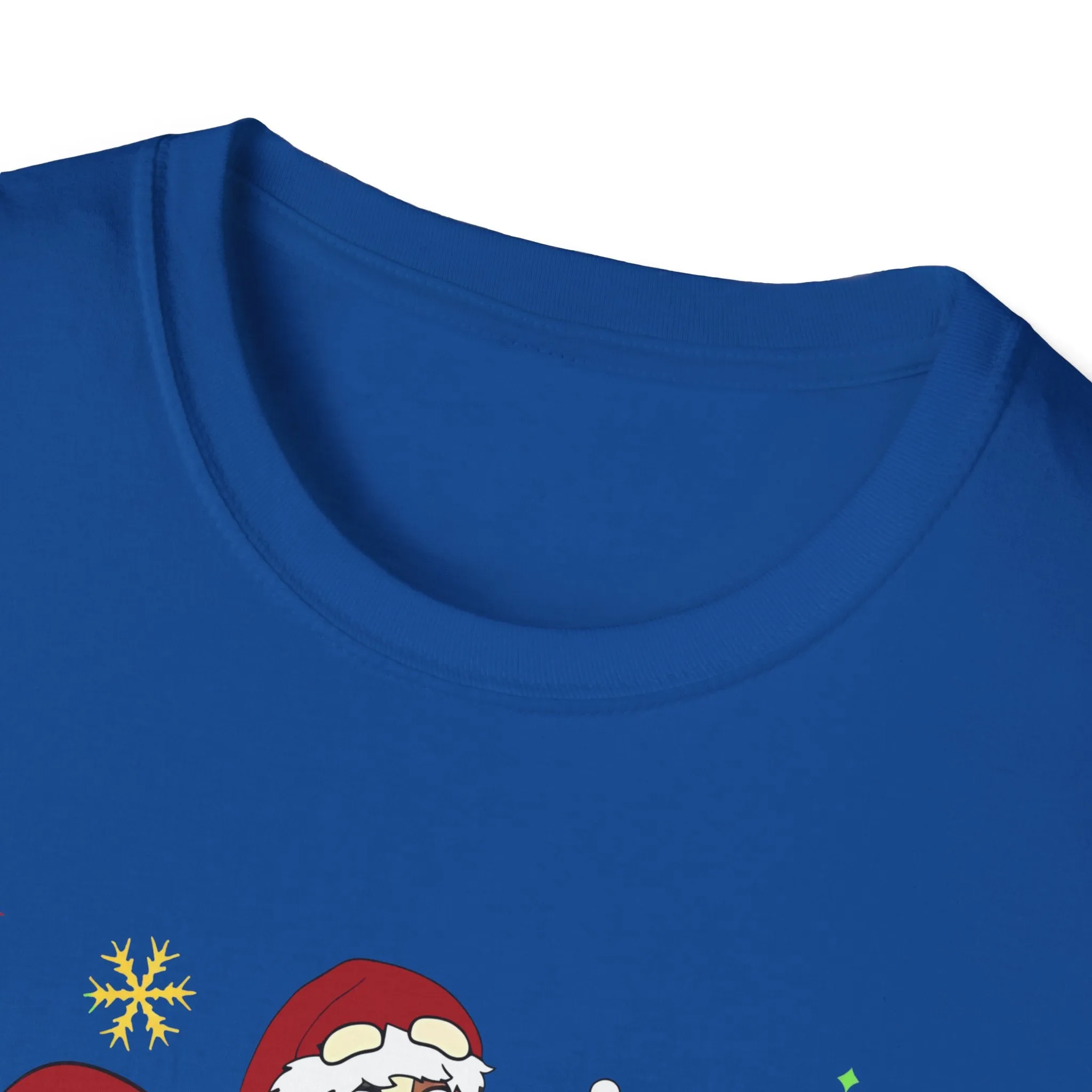 Princess Grace Festive Holiday Dogs T-Shirt - Unisex Softstyle Christmas Tee