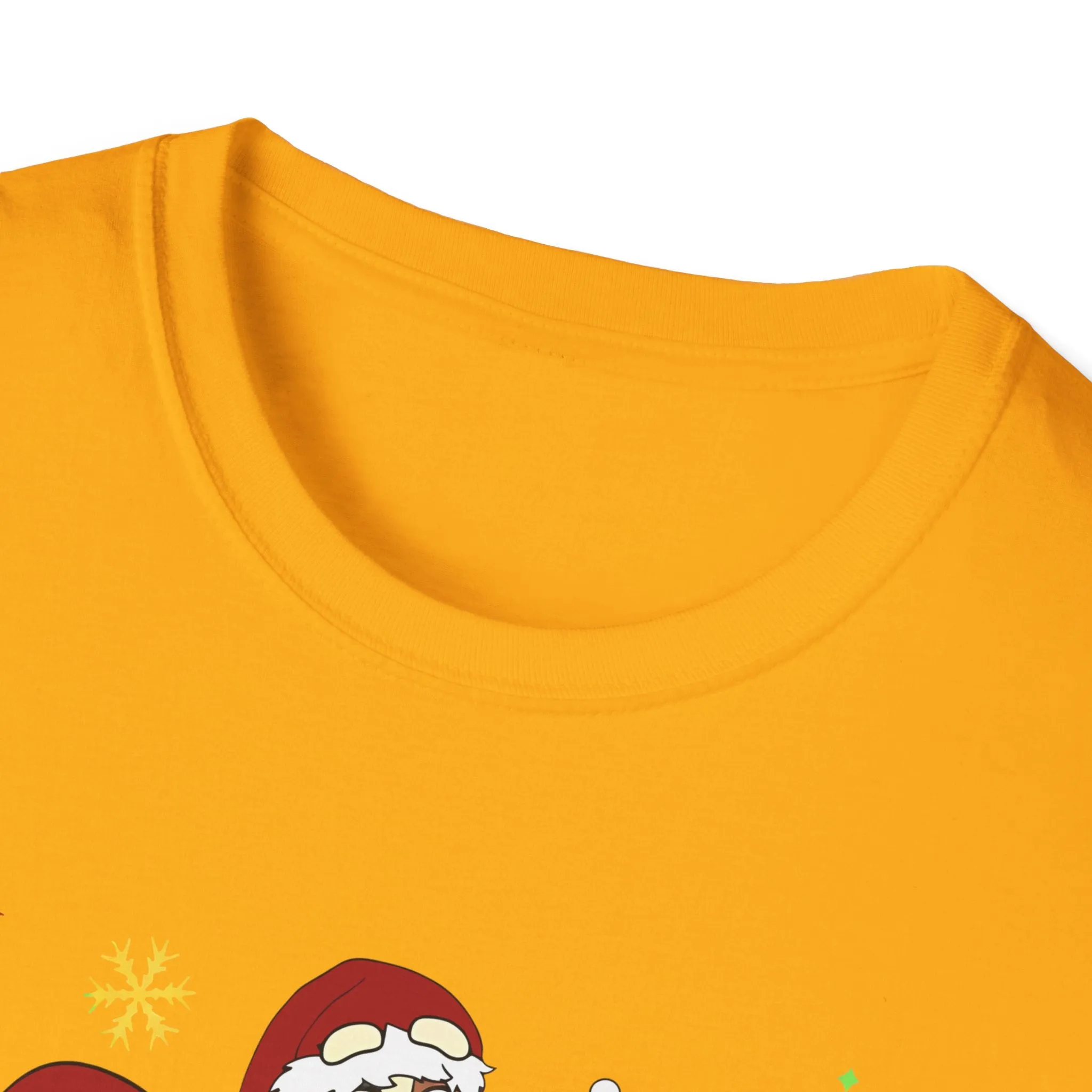 Princess Grace Festive Holiday Dogs T-Shirt - Unisex Softstyle Christmas Tee