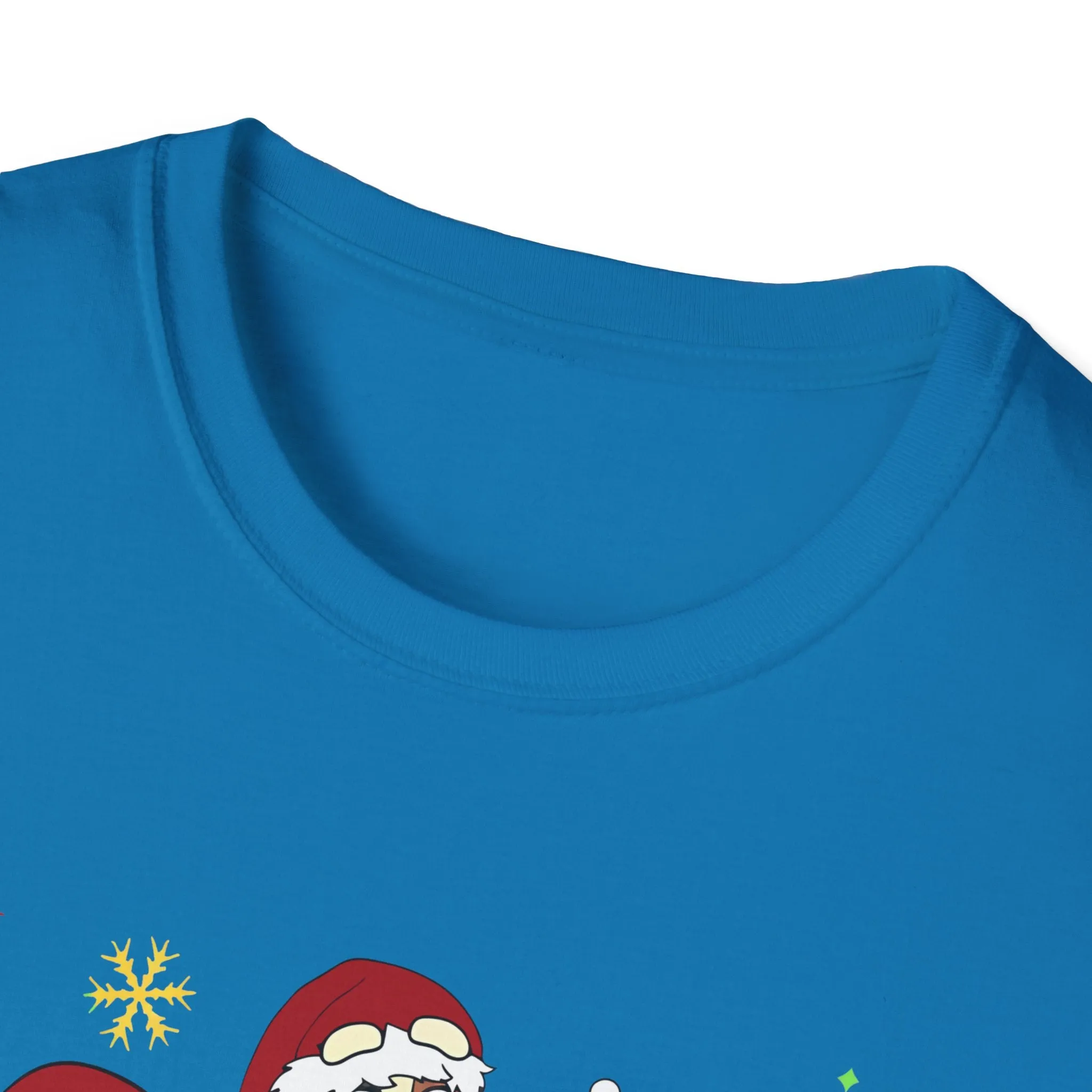 Princess Grace Festive Holiday Dogs T-Shirt - Unisex Softstyle Christmas Tee