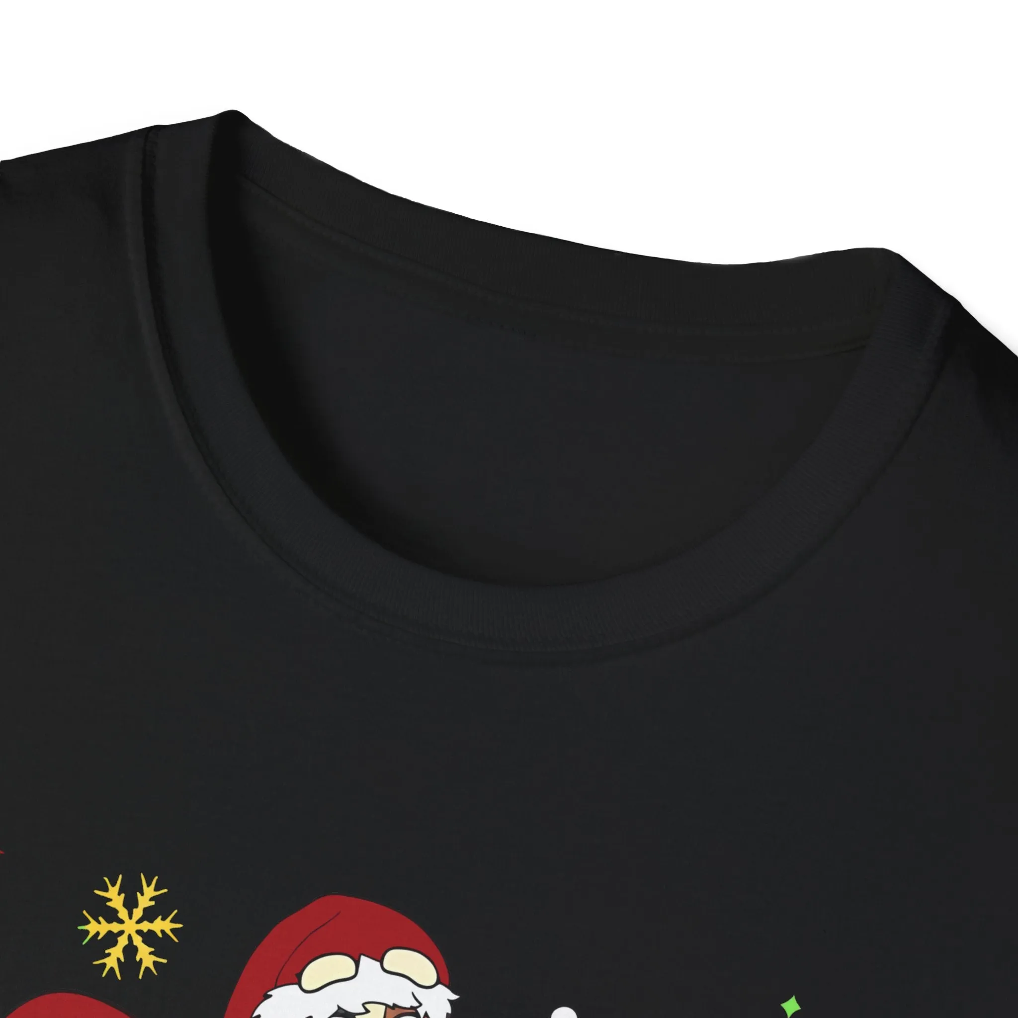 Princess Grace Festive Holiday Dogs T-Shirt - Unisex Softstyle Christmas Tee
