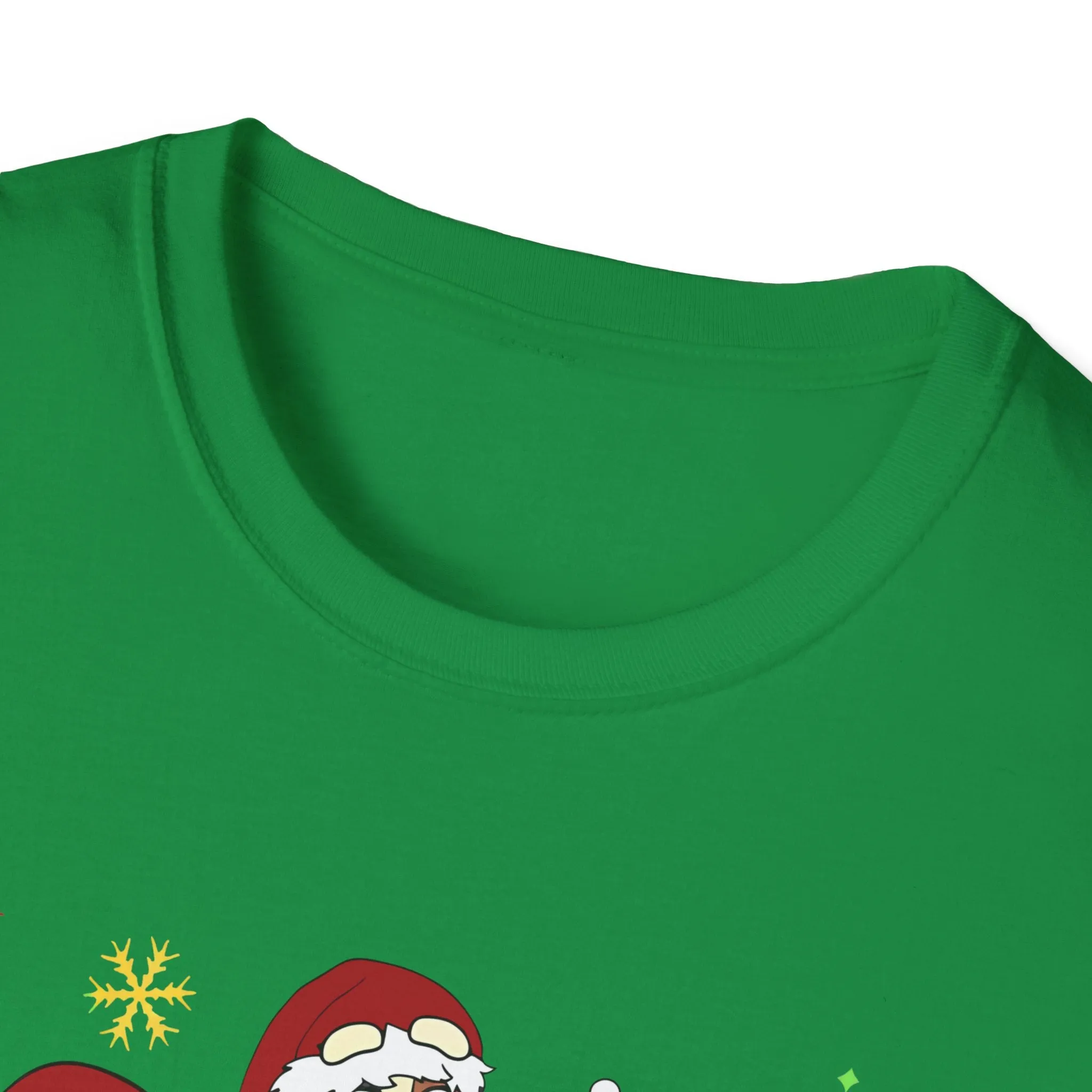 Princess Grace Festive Holiday Dogs T-Shirt - Unisex Softstyle Christmas Tee