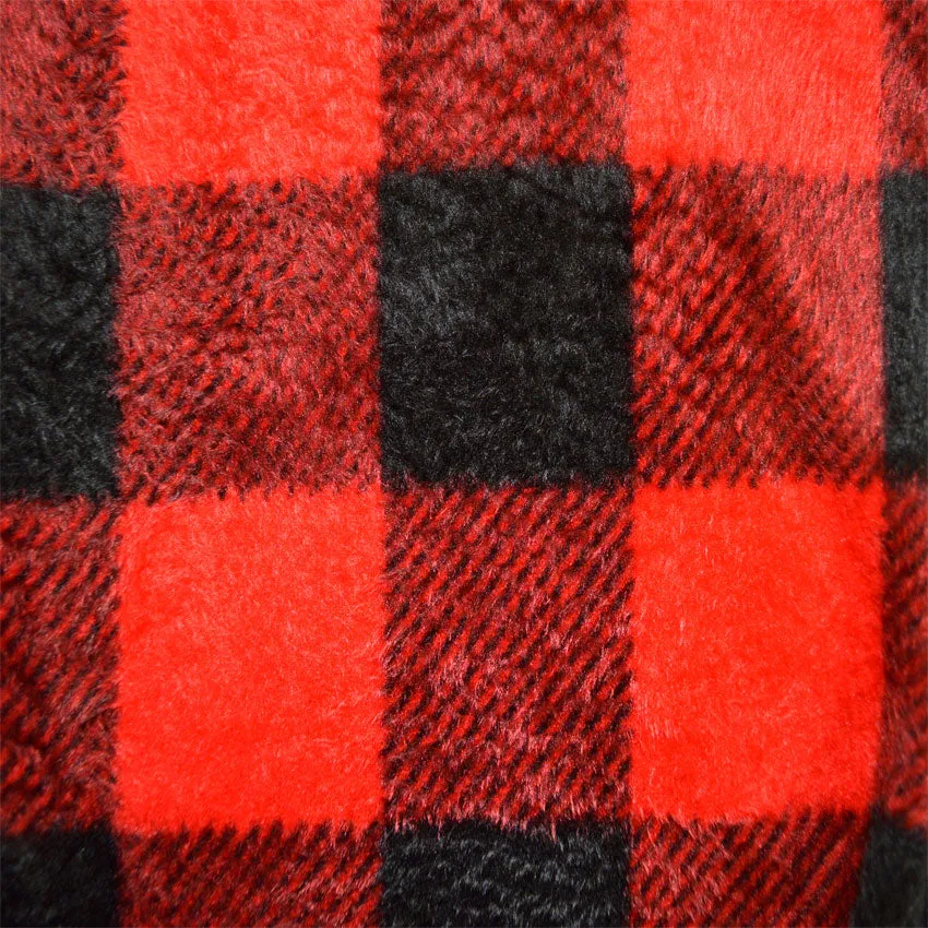 Red and Black Buffalo Plaid Traditional Fleece Pajama