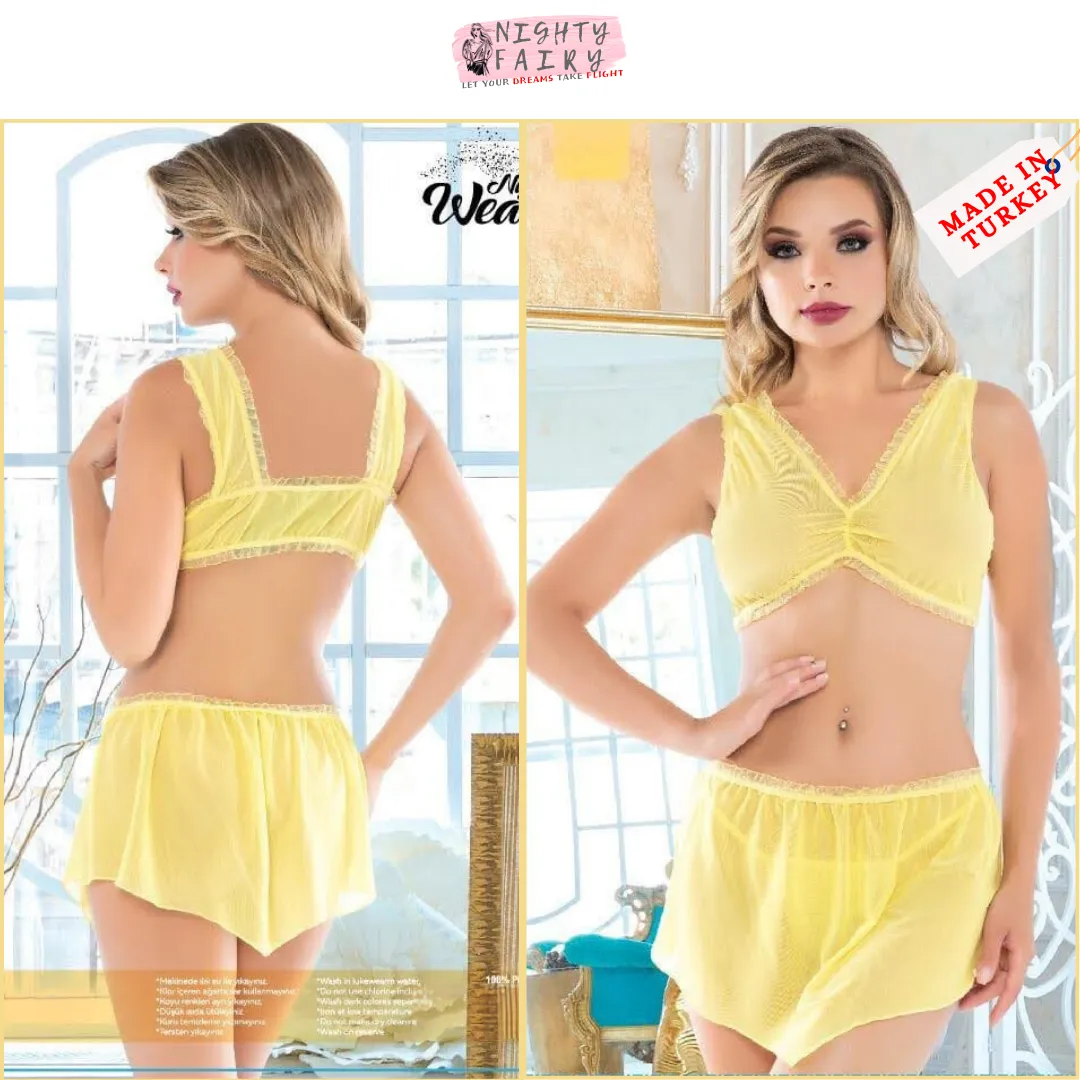Ruselin Cami Set ( Yellow )