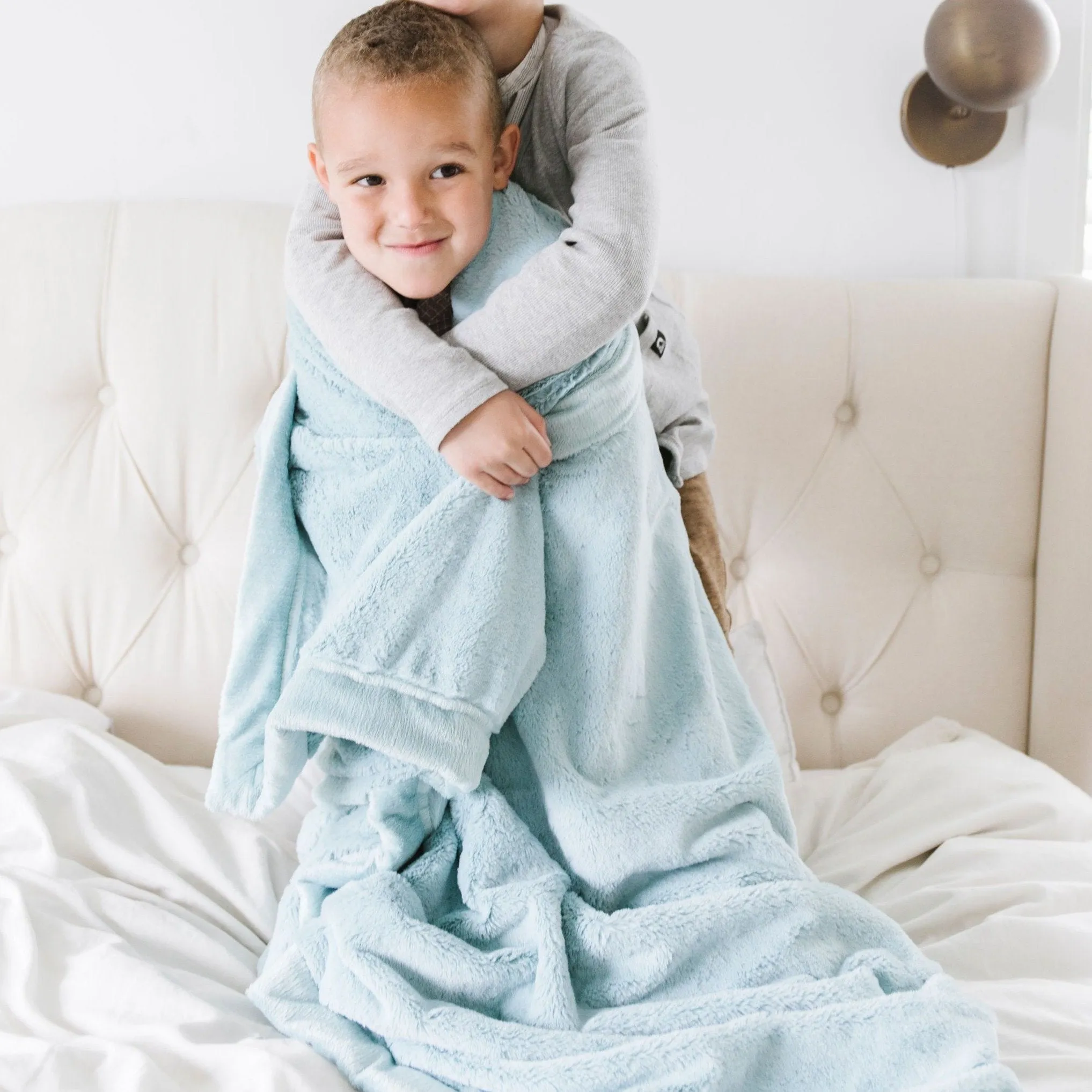Saranoni Toddler Lush Blanket | Dew