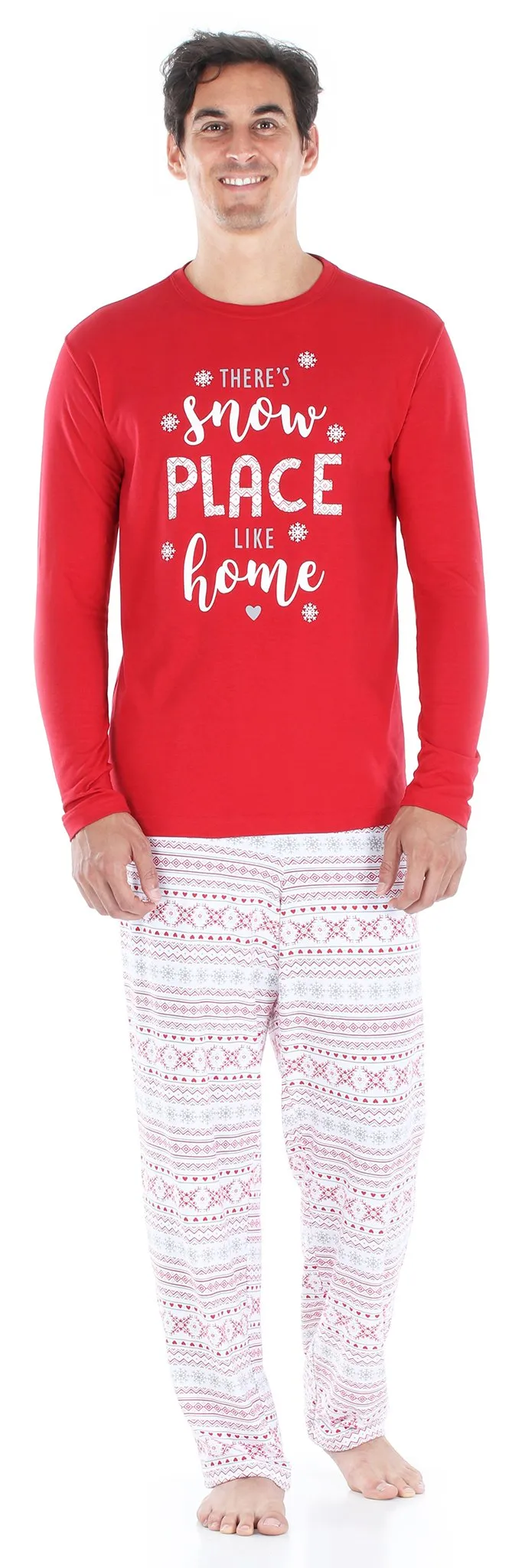 Sleepyheads Family Matching Christmas Red Fairisle Pajama Sets