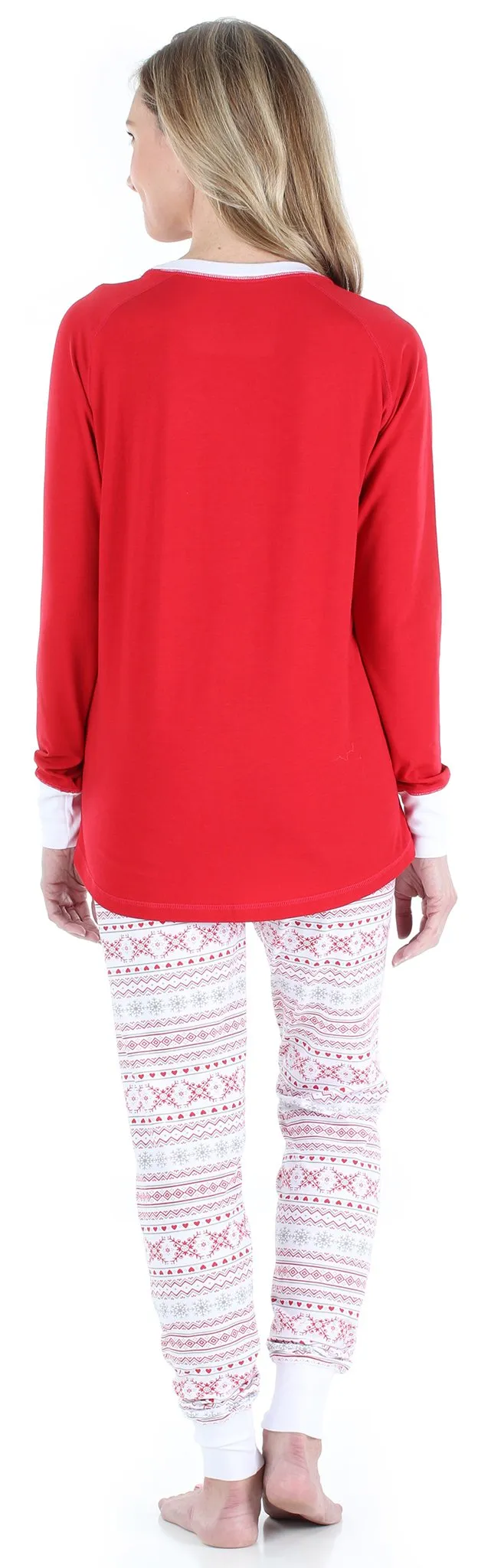 Sleepyheads Family Matching Christmas Red Fairisle Pajama Sets