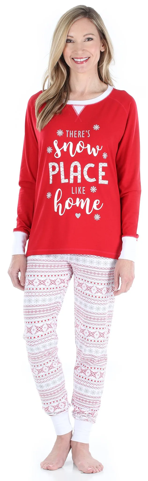 Sleepyheads Family Matching Christmas Red Fairisle Pajama Sets