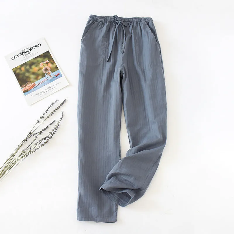 Spring And Autumn Couple Pajamas