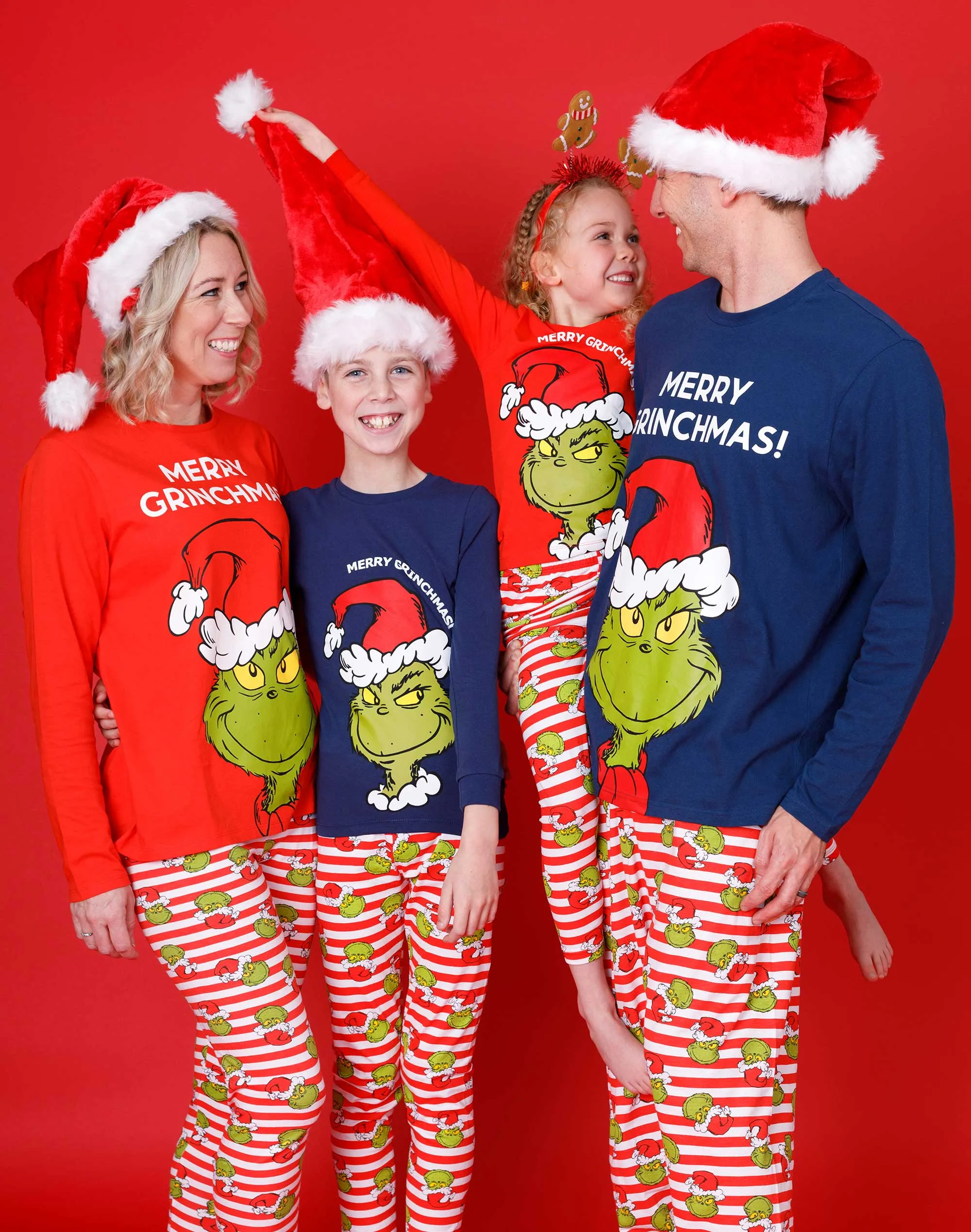 The Grinch Matching Family Christmas Pyjamas For Adults & Kids