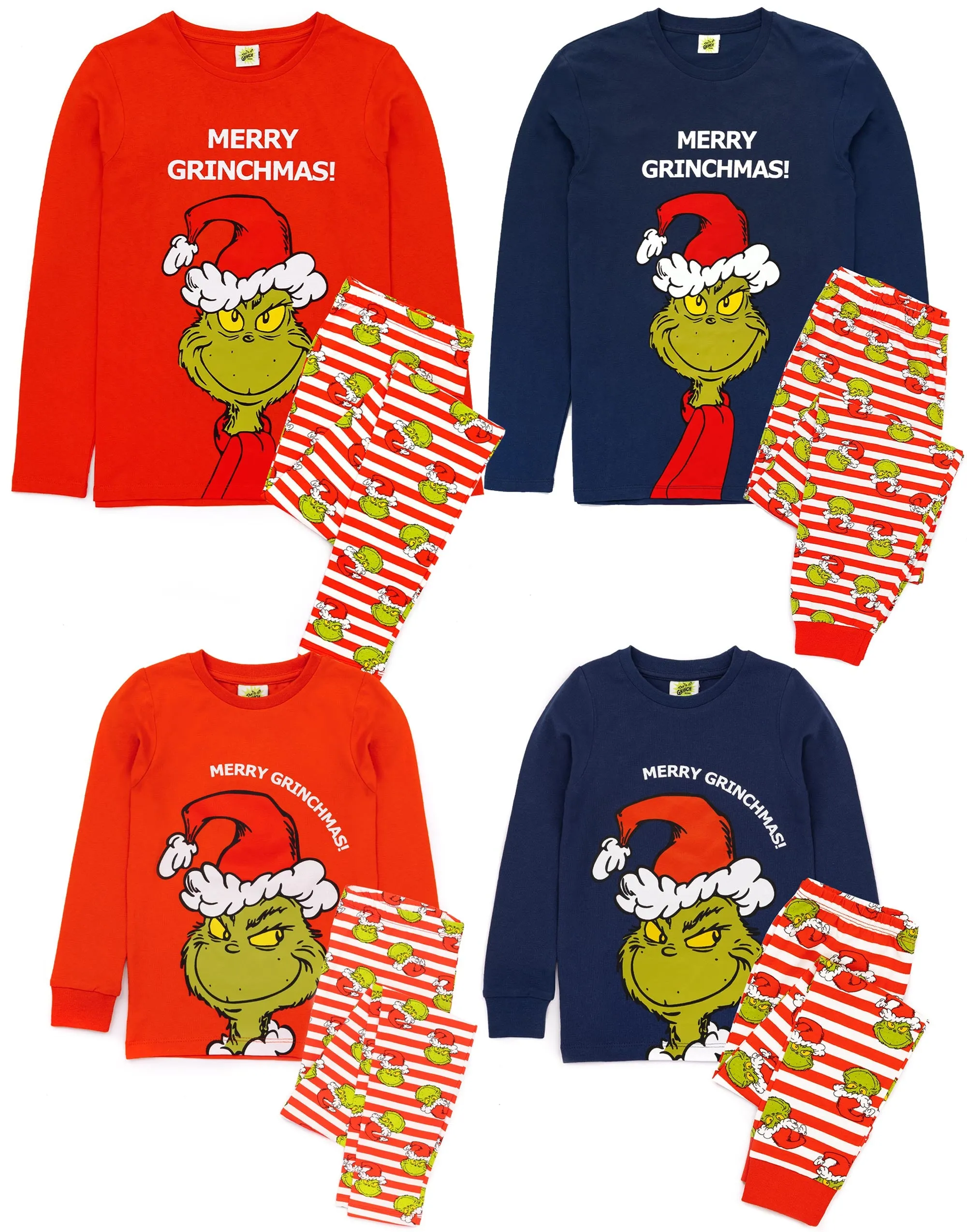 The Grinch Matching Family Christmas Pyjamas For Adults & Kids