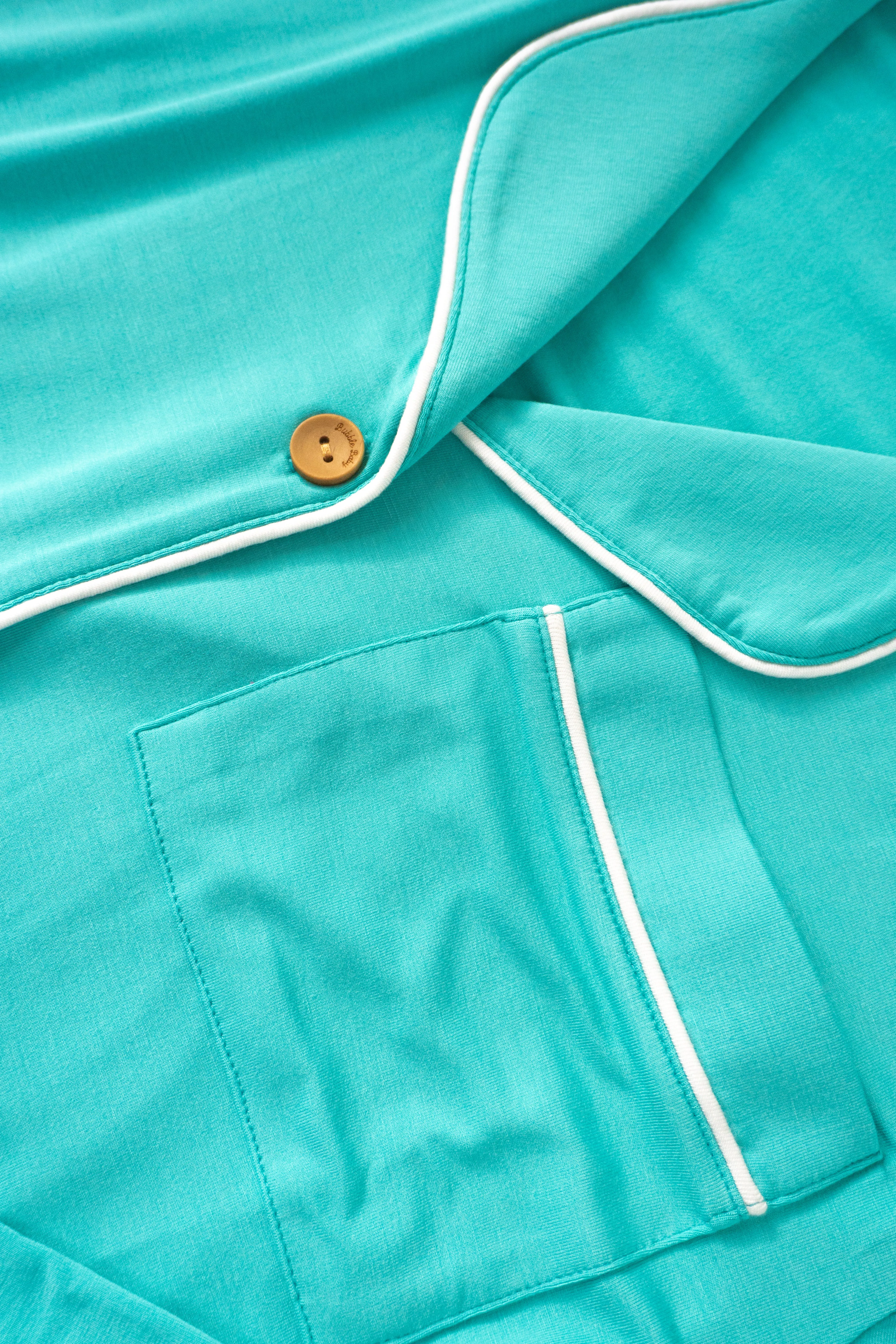Turquoise | Adult Button Pajama Top