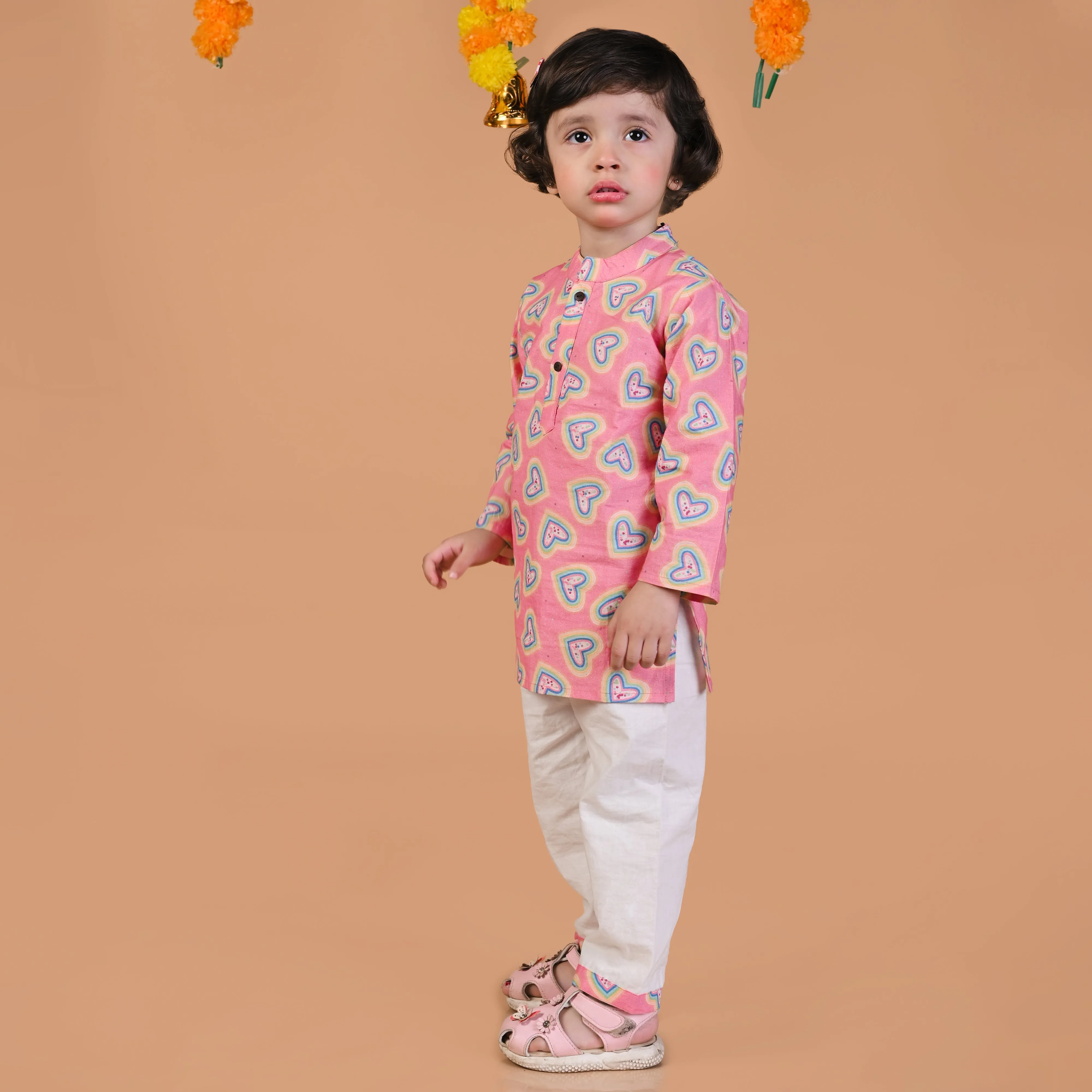 Vibrant Hearts Kurta Set
