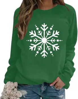 Women Christmas Palm Tree Sweatshirt Funny Hawaiian Beach Tropical Xmas Long Sleeve Pullover Cute Snowflake Shirt Top