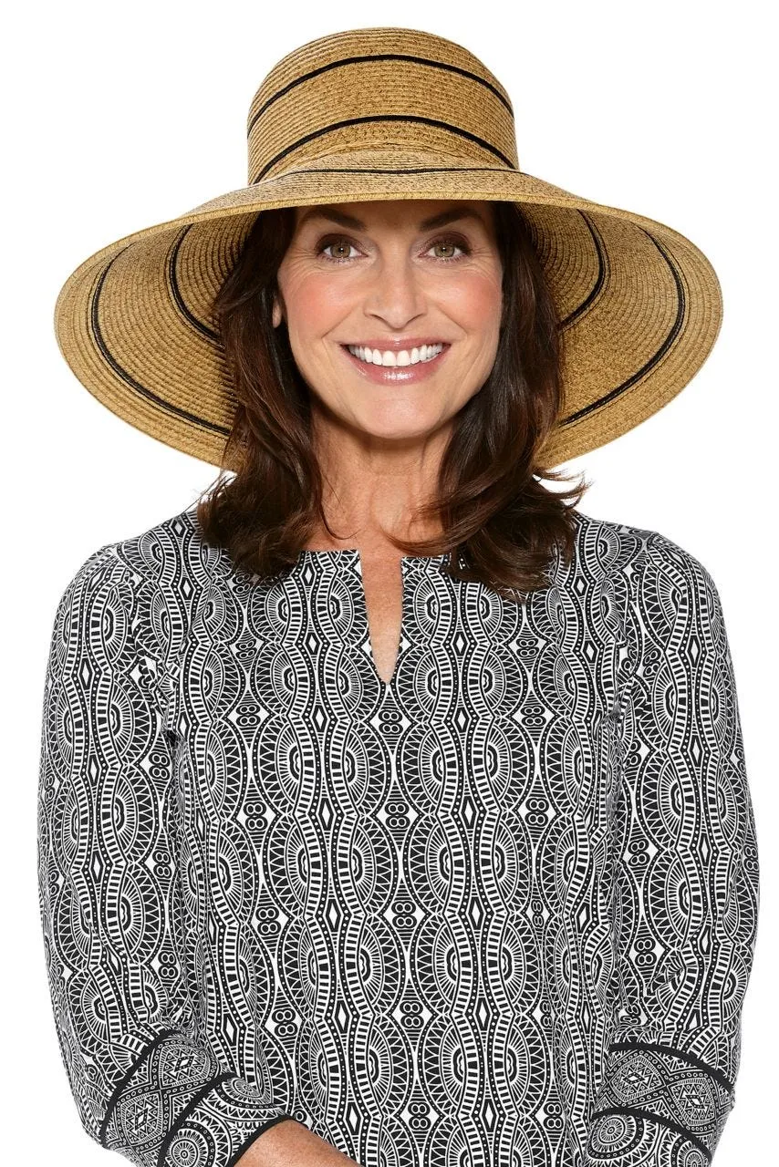 Women's Aubrey Wide Brim Beach Hat  |  Natural