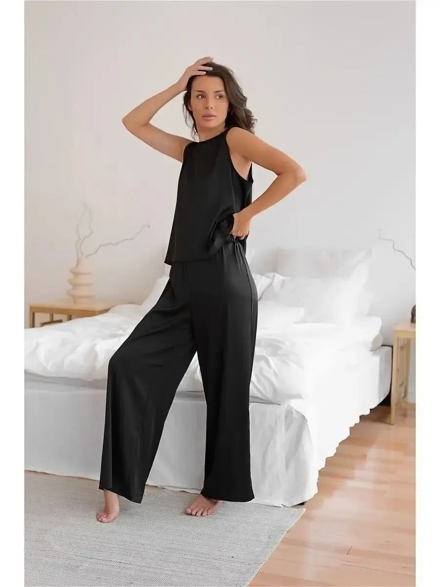 Women's Fashion Minimalist Vest Trousers Pajama Set