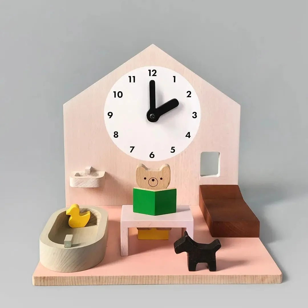 Wooden Bear Activity House Daily Routine Play Set