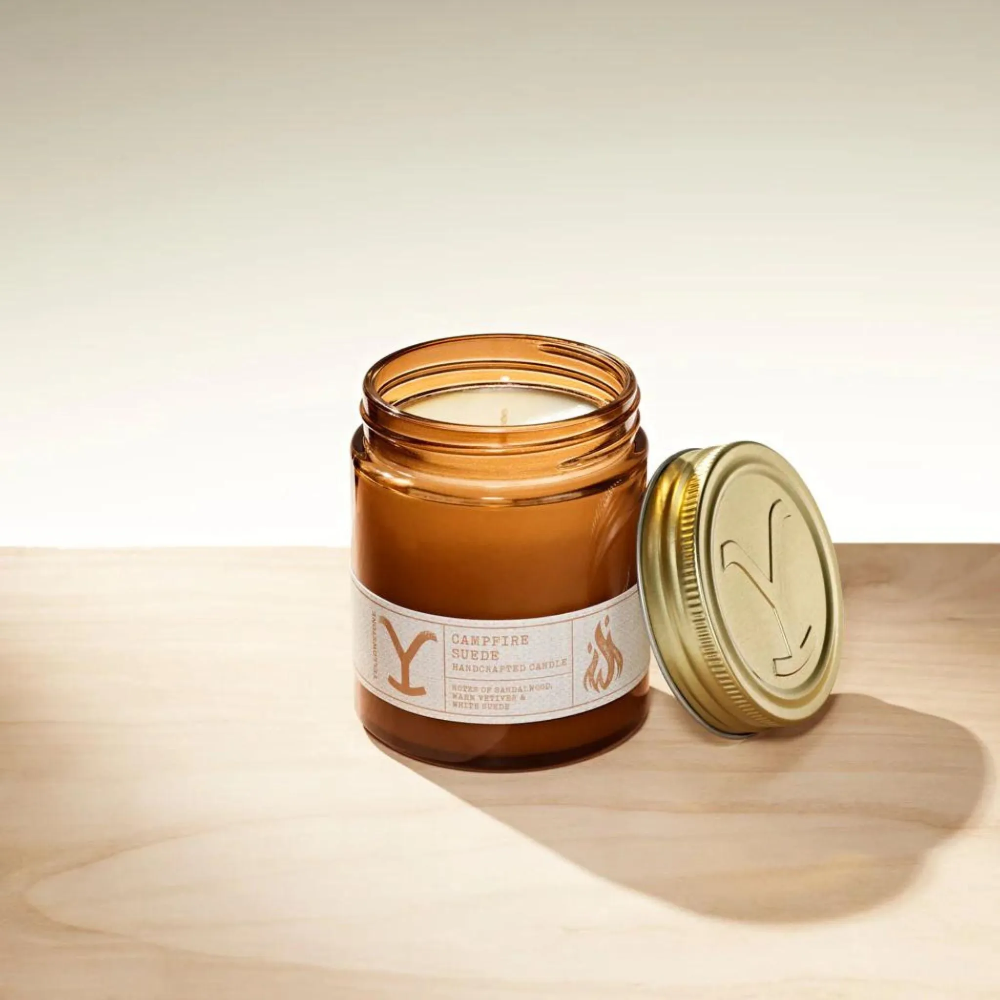 Yellowstone Campfire Suede Wax Candle